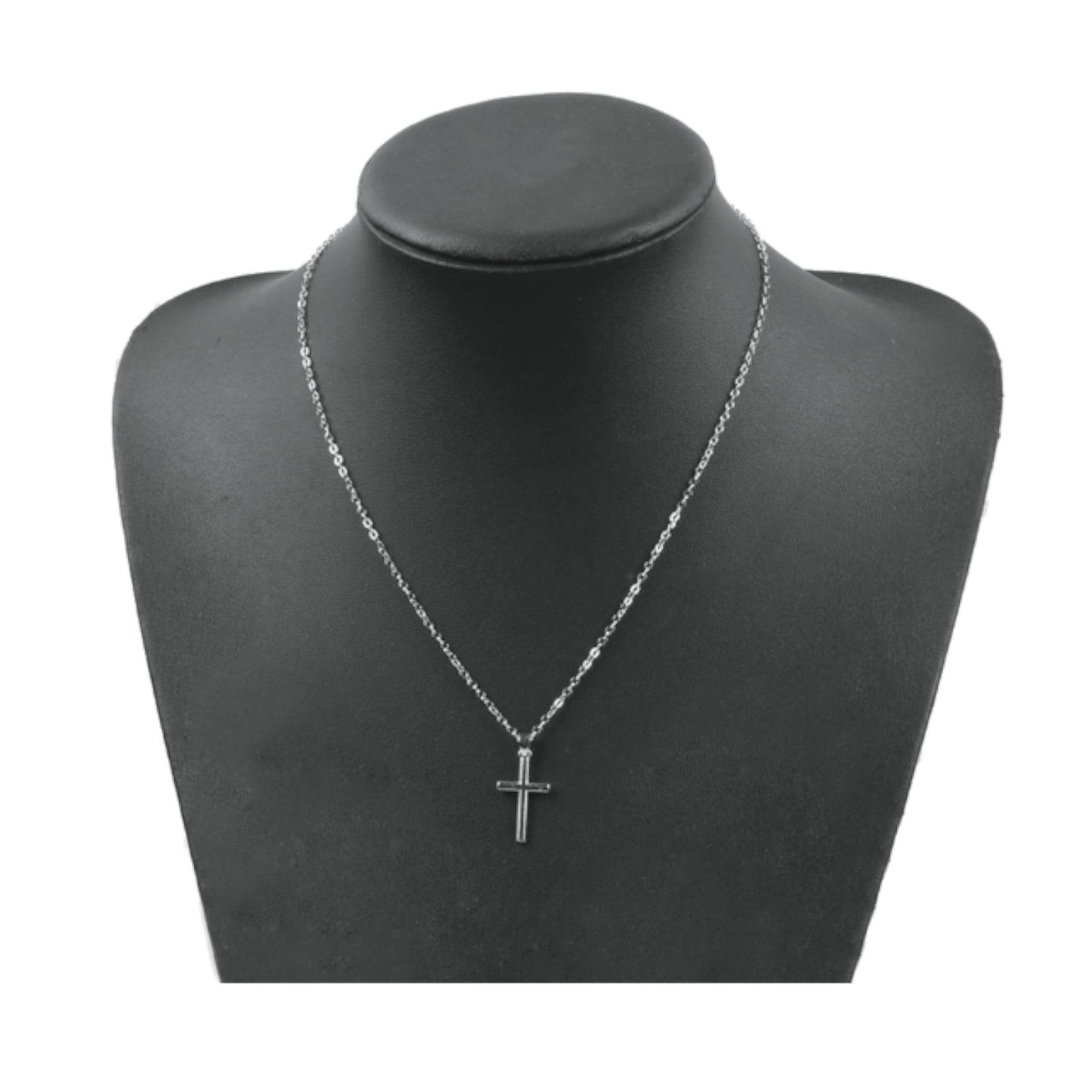 Christian Religious Silver Gold Chain Pendant Charm Small Cross Necklace Choker