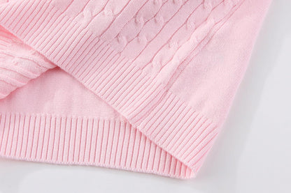 2-7T Spring Fall Little Girls 2Pcs Clothing Set Heart Sweater and Straight Jeans