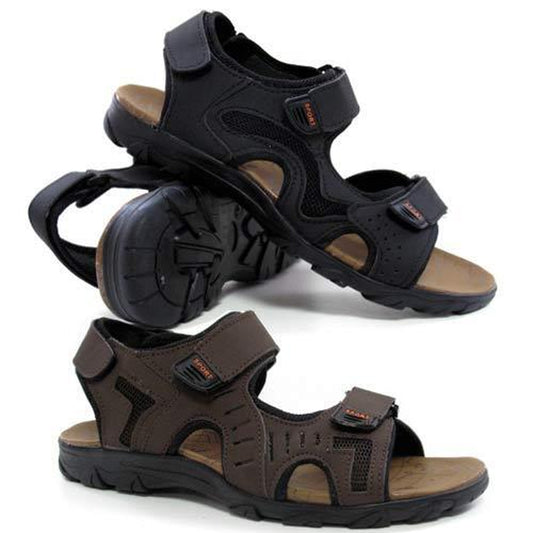 Mens Faux Leather Summer Sandals Walking Hiking Trekking Sandals Beach Shoes Siz
