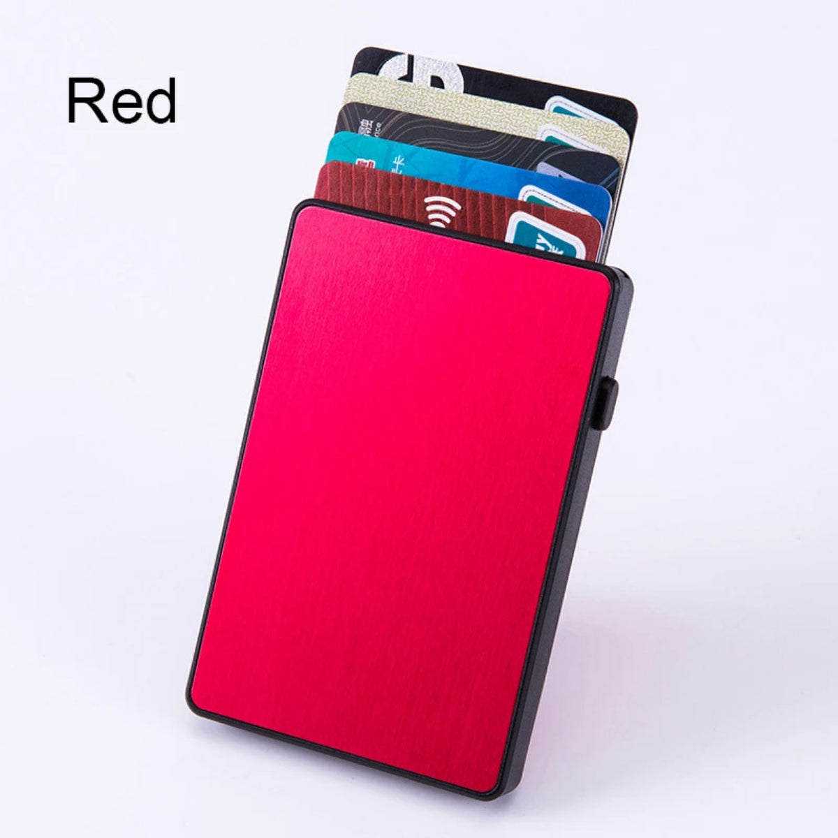 RFID Metal Plastic Card Holder Card Wallet Pop up Slim Credit Card /MONEY Holder