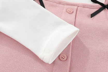 2-7T Spring Fall Summer Little Girls 2Pcs Clothing Set T Shirt and Jeans