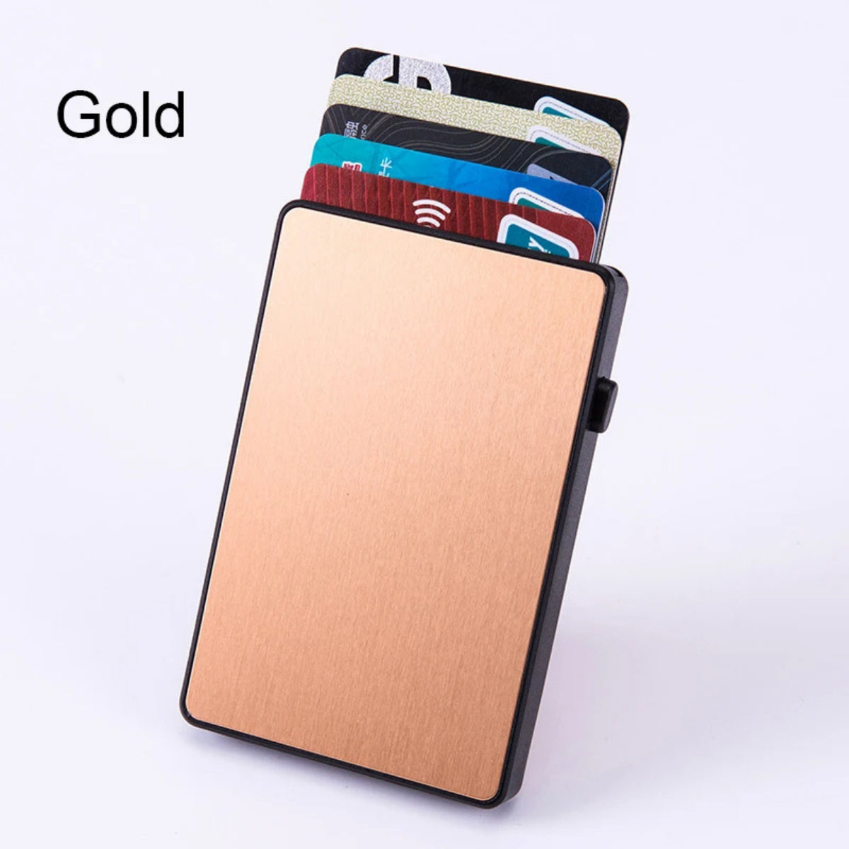 RFID Metal Plastic Card Holder Card Wallet Pop up Slim Credit Card /MONEY Holder