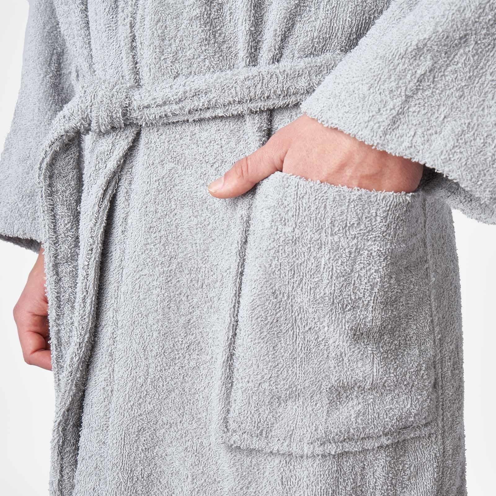 Brentfords Mens 100% Cotton Bath Robe Terry Towel Luxury Dressing Gown Unisex