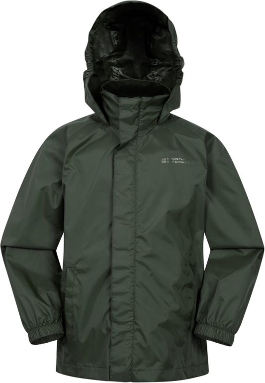 Pakka Kids Waterproof Jacket - Wind Resistant, Lightweight,Breathable Rain Coat for Girls & Boys, Packaway Bag - for Rain, Autumn, Winter