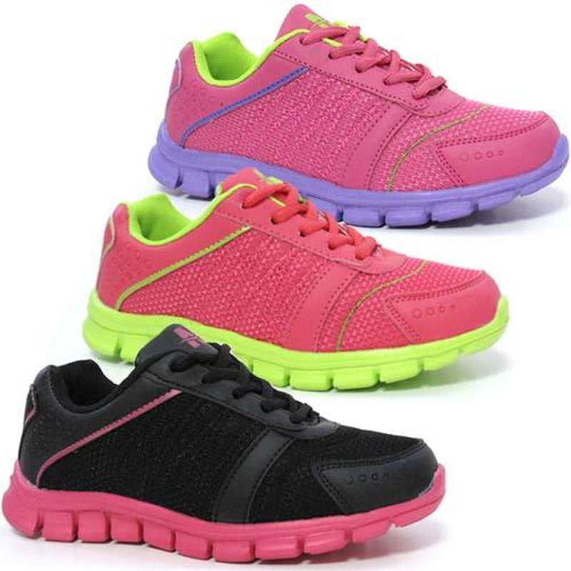 Girls Ladies Running Gym Sports Pumps Casual Shock Absorbing Trainers Shoes Size