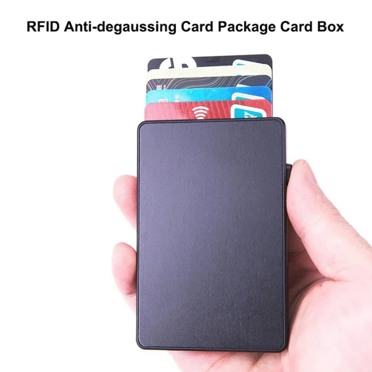 RFID Metal Plastic Card Holder Card Wallet Pop up Slim Credit Card /MONEY Holder