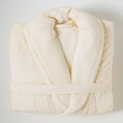 Deidrich 100% Egyptian-Quality Cotton Adult above Knee Bathrobe with Pockets