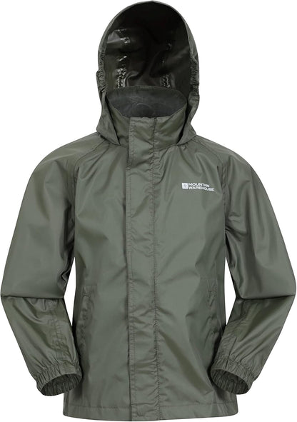 Pakka Kids Waterproof Jacket - Wind Resistant, Lightweight,Breathable Rain Coat for Girls & Boys, Packaway Bag - for Rain, Autumn, Winter